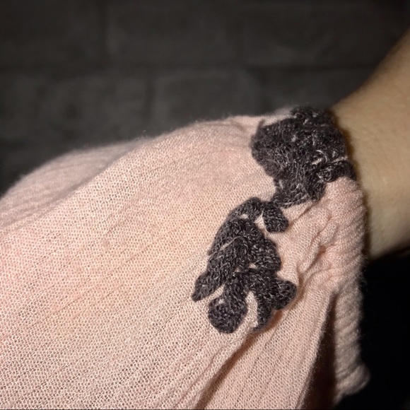 Free People Emma Austin Pink Blush Long Sleeve Flowy Mini Dress - Picture 8 of 10